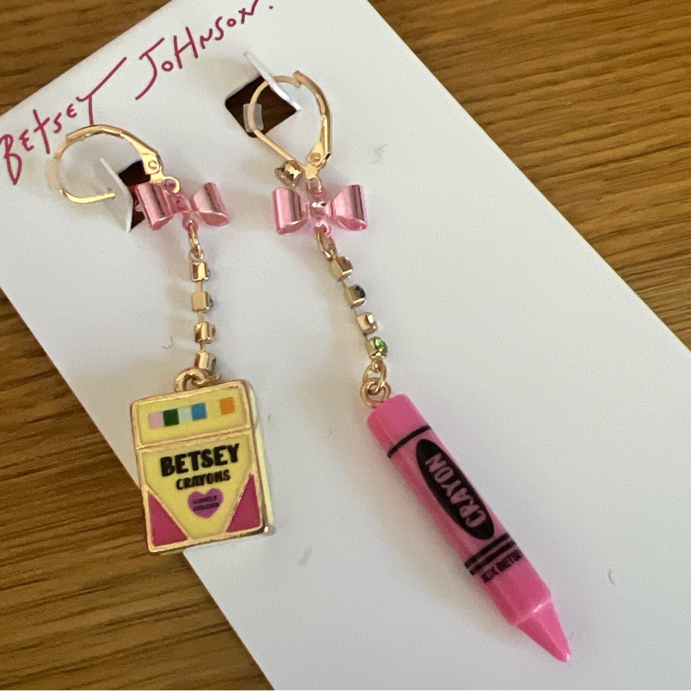 Betsey Johnson Crayon Earrings